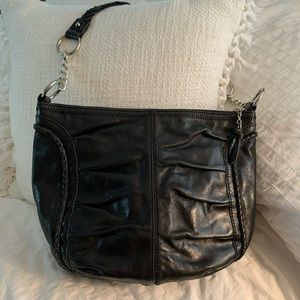 The Sak Genuine Leather Bucket Bag Black